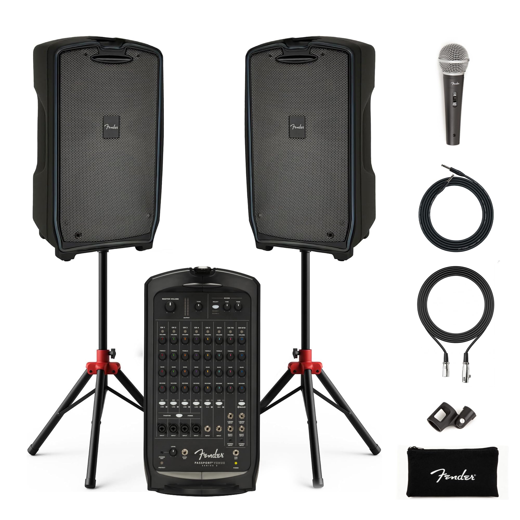 Fender Passport フェンダー パスポート PAシステム スピーカー PA】New Fender 簡易PAシステム「Passport」シリーズ【スピーカー