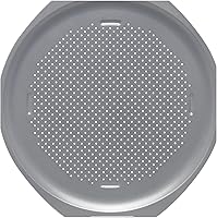 Vista 3 de Farberware Molde antiadherente aislado para hornear pizza redondo de 15.5 pulgadas, gris claro