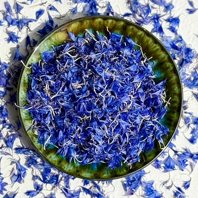 Pétalos secos de aciano azul natural 10 g miniatura 4