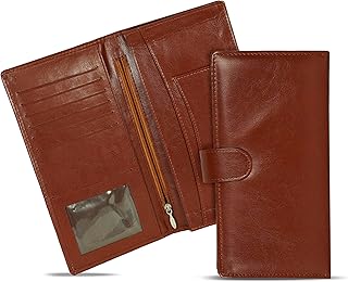 shuban Passport Holder for Women and Men - Premium Leather Passport Cover Travel Wallet Organizer Holds Credit Cards, Passport and Essential Documents (Brown-1)-picture-26