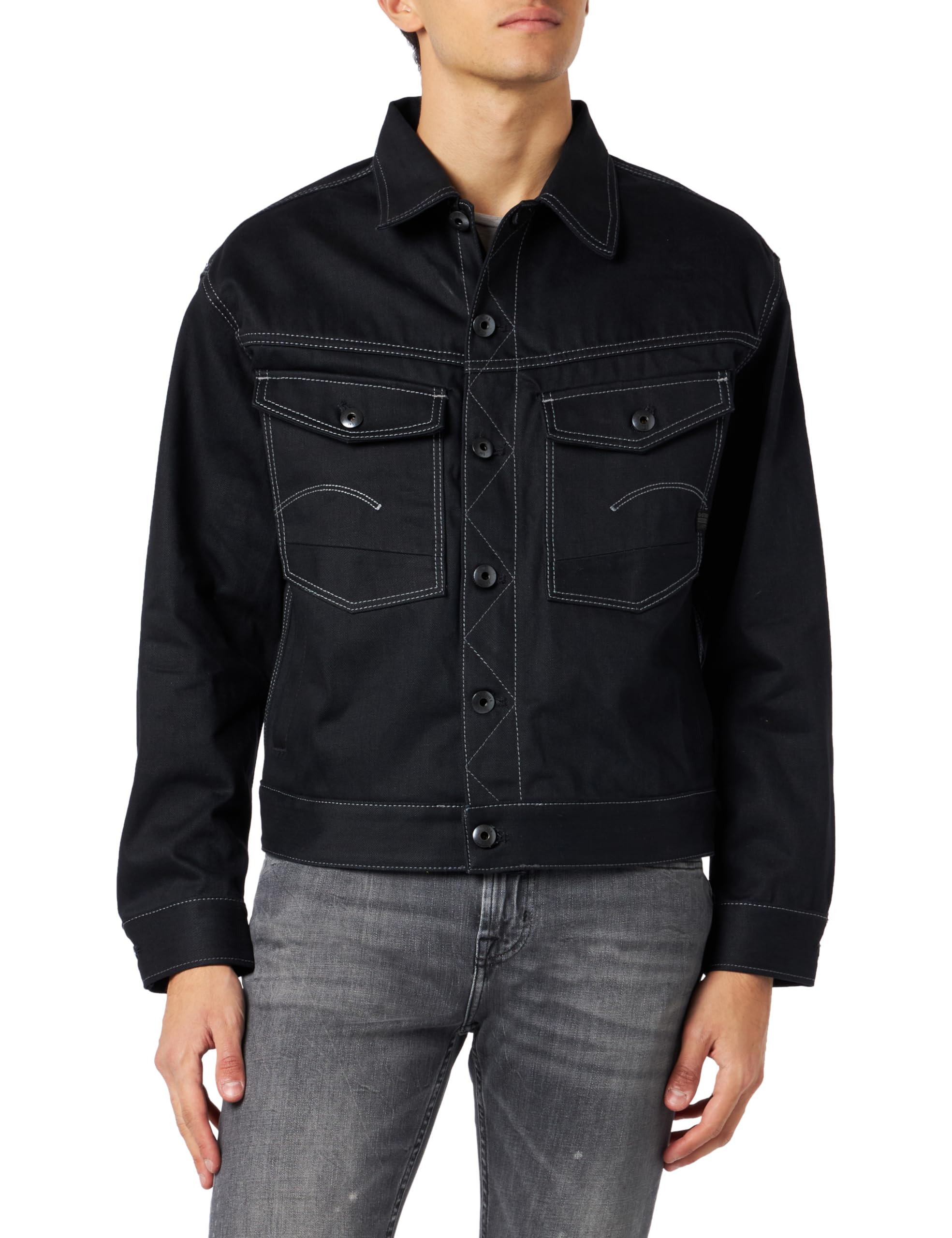G-Star Men's Dakota Jacket, Blue (raw denim D23593-D181-001), M