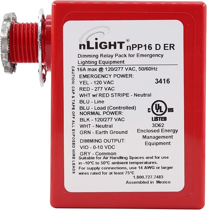 Sensor Switch NPP16DER nLIGHT Emergency Dimming Power Pack, 120/277V