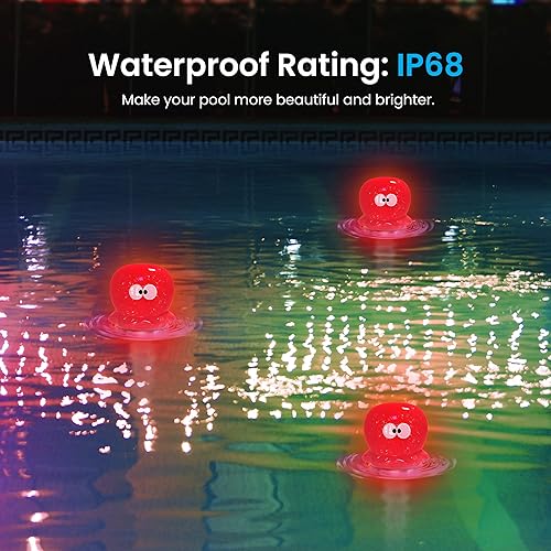 Miniatura 4 de Pyle Termómetro flotante para piscina con luz LED solar, termómetro inalámbrico para interiores y exteriores, termómetro de temperatura del agua