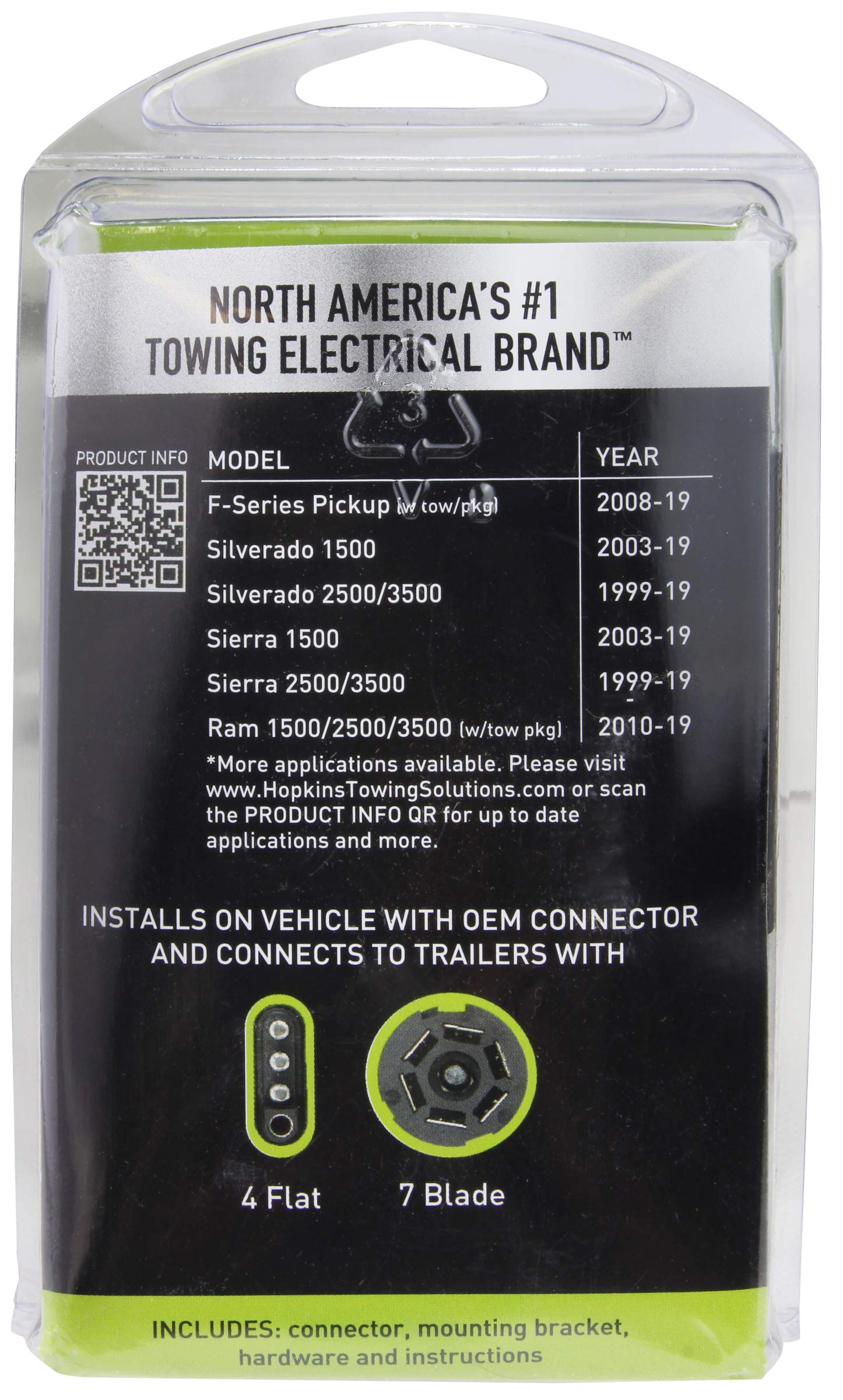 Trailer Plug Cable Protection 7 Way Trailer Harness Protector Optronics ACP7S 7-Way Round Trailer ...