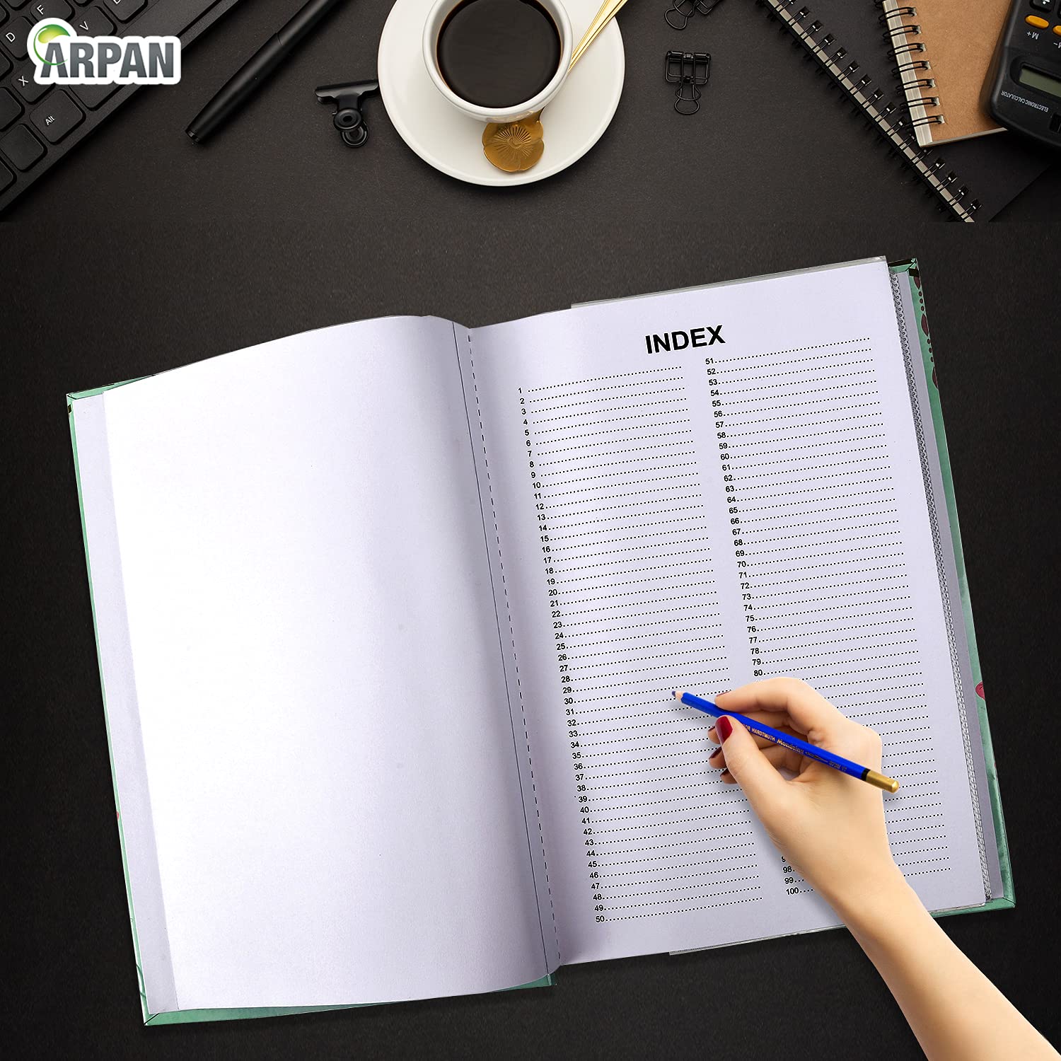 Arpan Photo Album Slip In Case Memo Photograph For 300 x 4 x 6 Inch / 10x15 cm Picture (AL-2453), Blue, Medium - Image 4