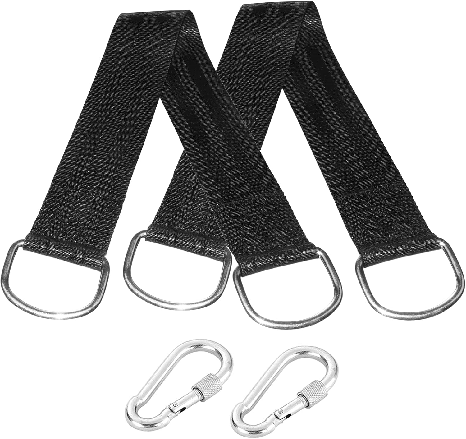 MengK Tree Swing Straps Hanging Kit with Carabiners Storage Bag Outdoor Swing