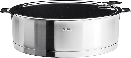 Cristel s24qleksa-p STRATE Saute pan-p Plateado