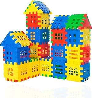 Interlocking Building Blocks Toys for Kids - Toddlers Building Blocks Educational Toys Set 70 PCS 45F