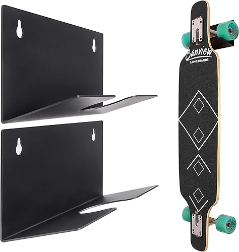 MIUONO Soporte de pared para patineta, soporte de pared para exhibición de almacenamiento, patineta y patineta Longboard, diseño resistente