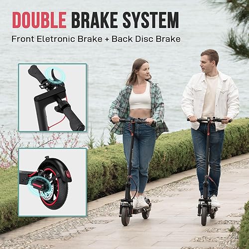 Miniatura 5 de EVERCROSS Patinete eléctrico, scooter eléctrico para adultos con motor de 350 W, hasta 19 MPH y 19 millas E-Scooter, scooter eléctrico plegable