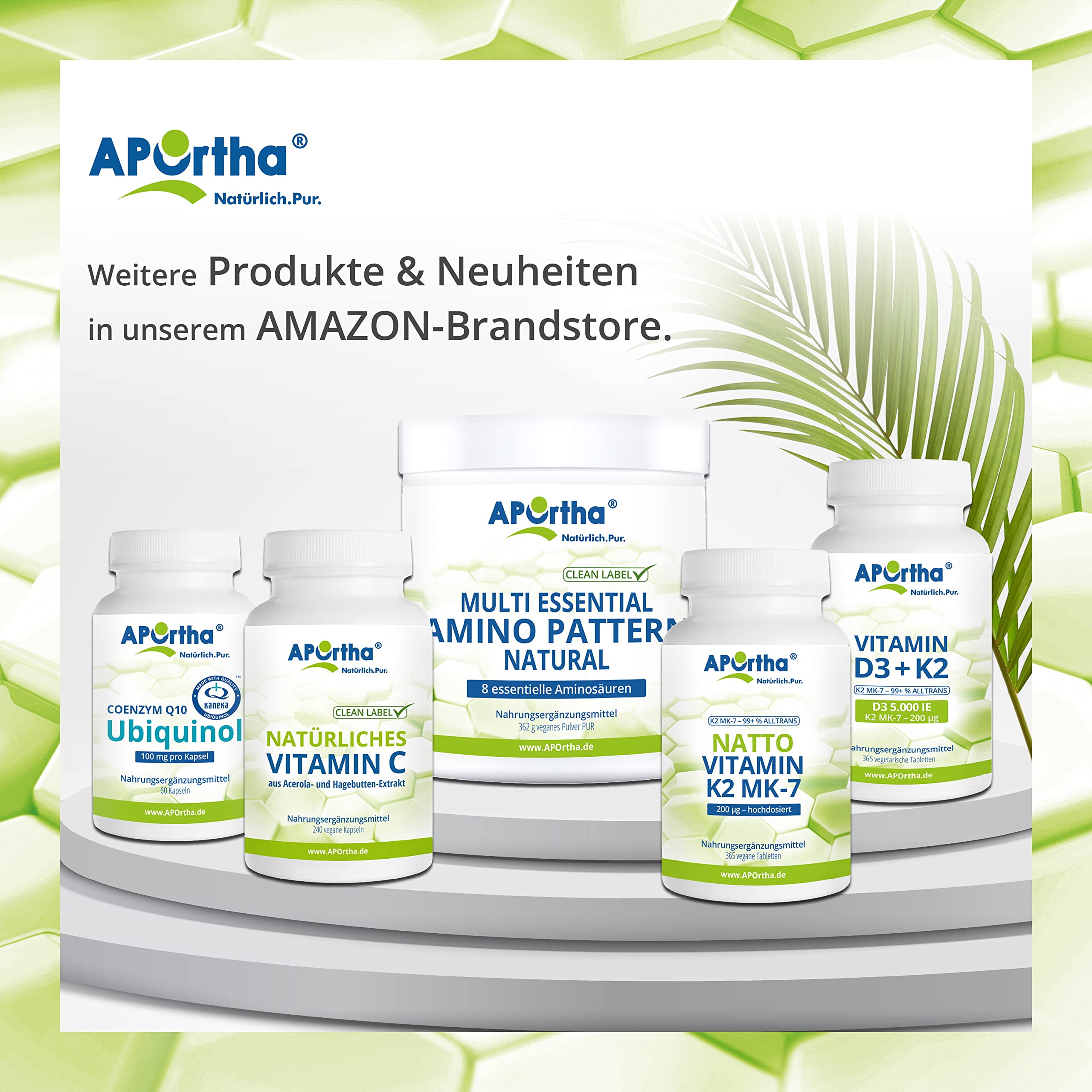 APOrtha® Multi Essential Amino Pattern – 300 Kapseln mit 8 essentiellen Aminosäuren nach Prof. Dr. Lucà-Moretti, ausgewogenes Aminosäuren-Profil, EAA Kapseln, vegan, ohne Zusätze