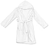 Egyptian Kids Bathrobe in Off White (White Dune) - 100% Cotton, Quick-Dry - Soft and Absorbent for Home and Beach Use
