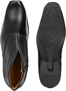 Buy Shoe Island ® Chelsea-X ™ Fashionable Black Leather Zipper