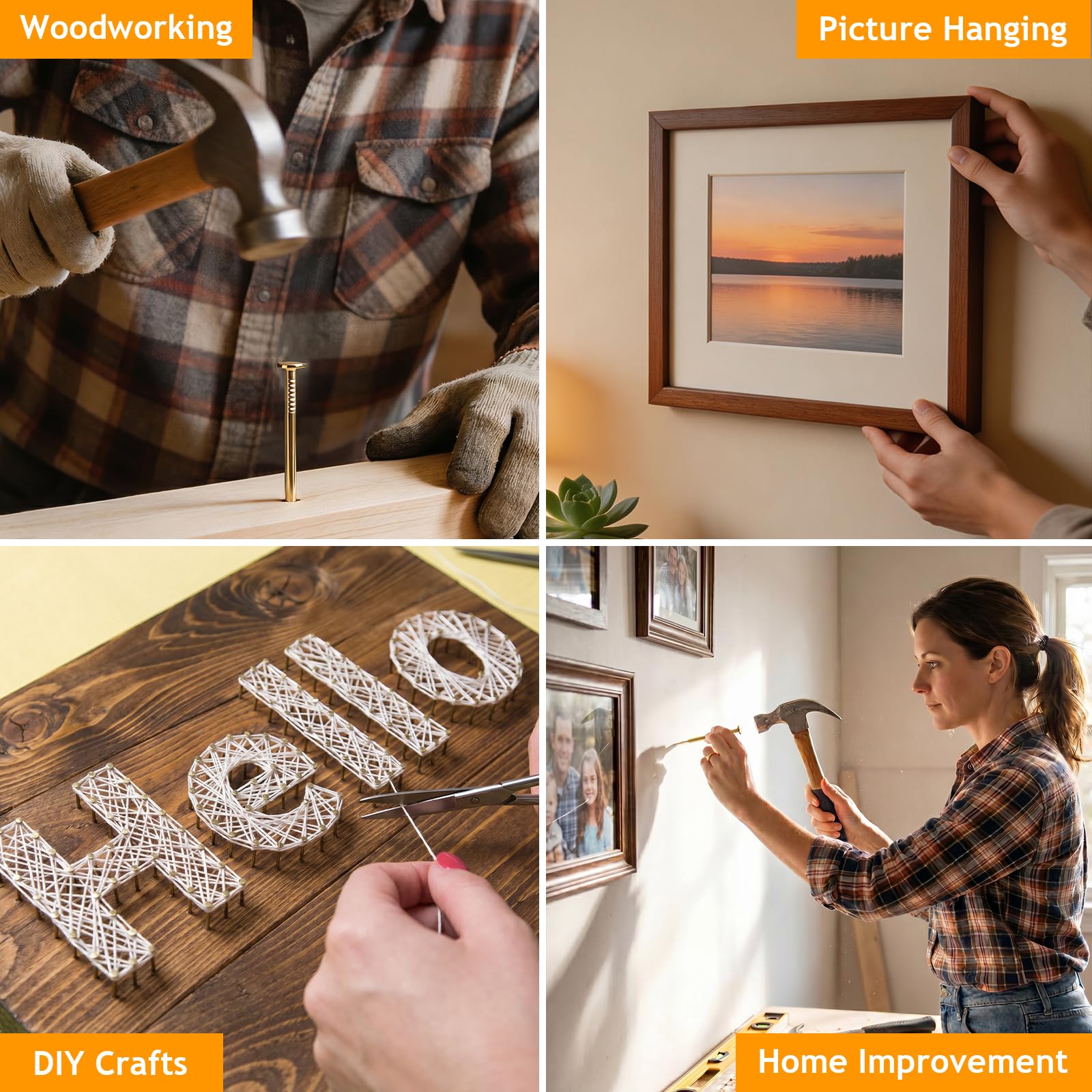 KURUI Picture Hanging Nails - 340 Pcs Kit -7