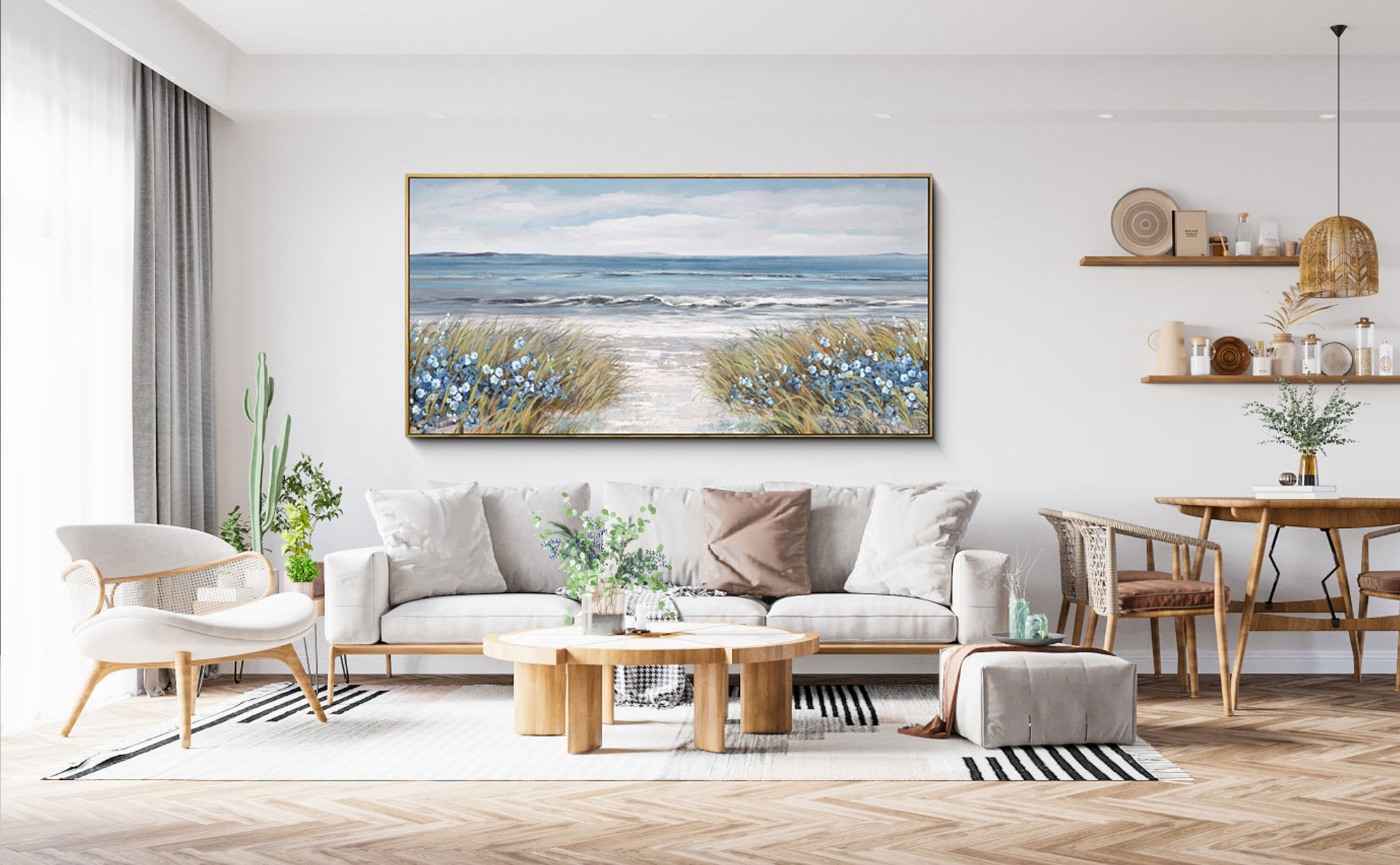 Amazon.com: XLSJERST Framed Wall Art for Living Room Decor