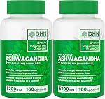 Ashwagandha Supplement Capsules de haute puissance 4:1 Extrait de racine concentré avec poivre noir pour stimuler l'absorption 5200mg par portion (2600mg/Capsule x2) | Soutient la résistance au stress & La fatigue favorise le calme, la tranquillité, la concentration & Énergie