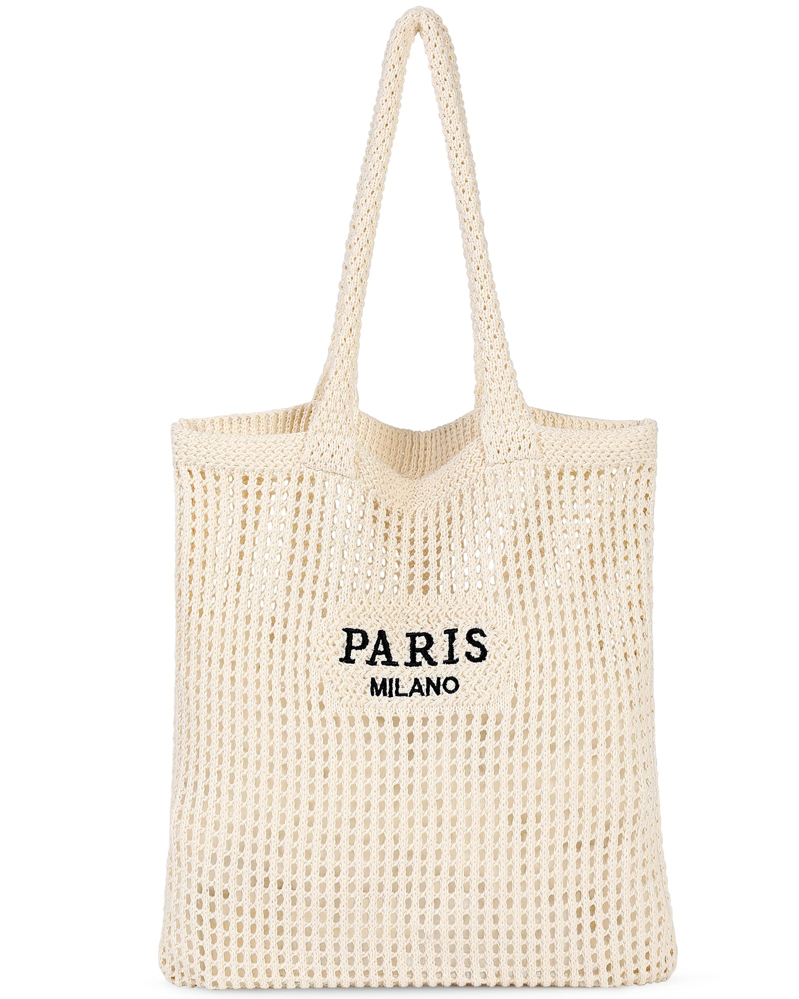 Straw Bag - Beach Bags for Women with Zipper