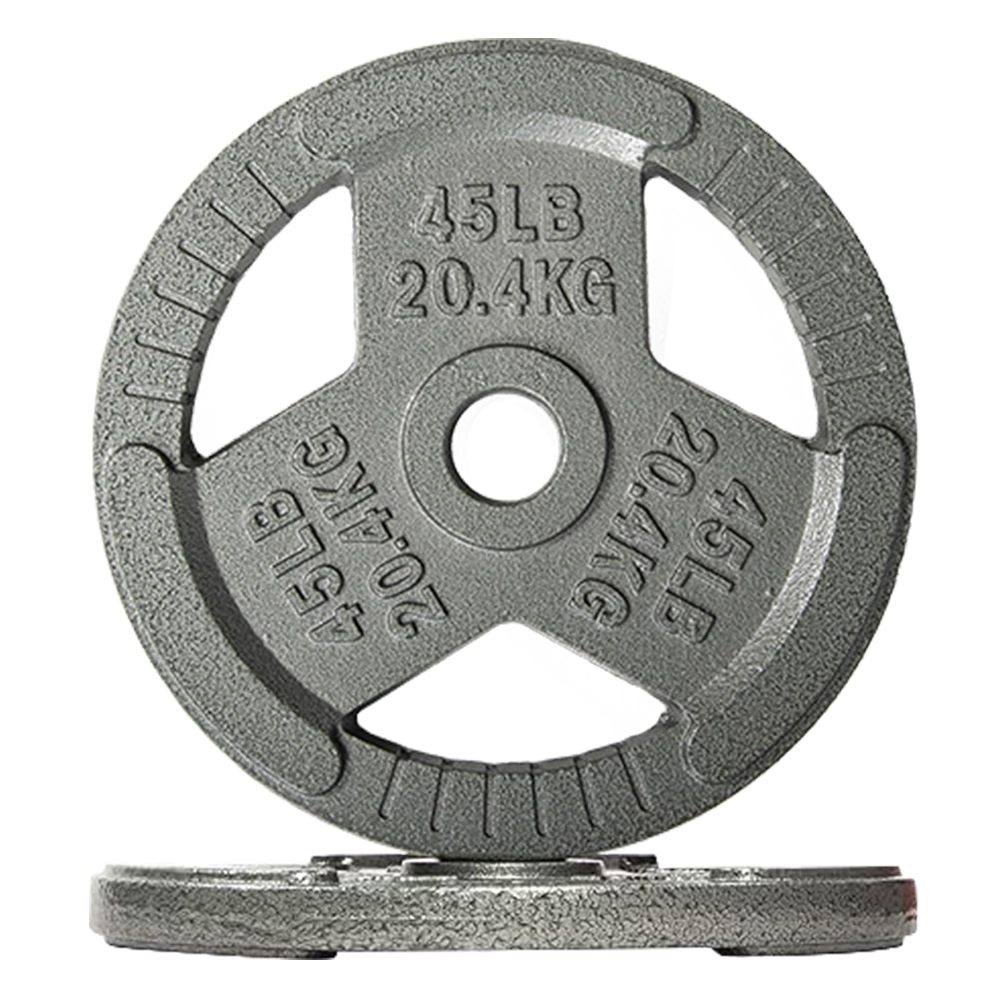 Fitvids 2-Inch Olympic Cast Iron Weight Plate for Strength Training & Weightlifting, Multiple Sizes