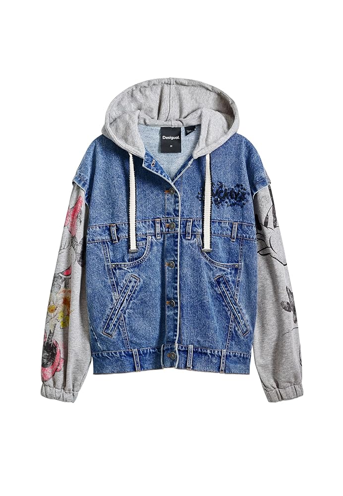 新品 デシグアル ジージャン デニムジャケット ミッキー 青 L Amazon