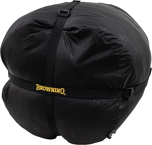 Miniatura 4 de Browning McKinley - Saco de dormir 0  Rectángulo con capucha aislante de gran tamaño fabricado con exterior Ripstop y forro de poliéster cepillado,