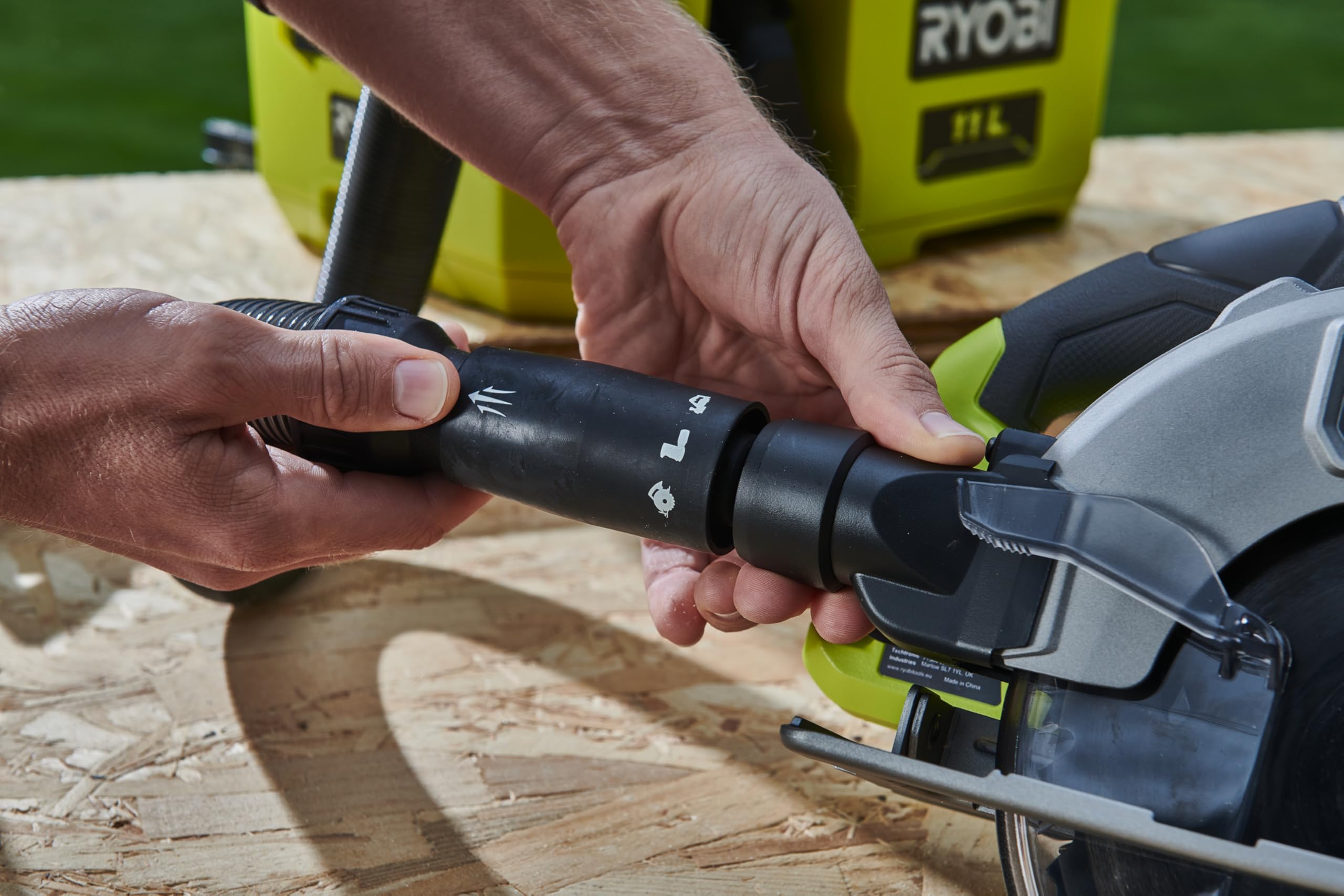 RYOBI 18 V ONE+ Brushless Akku-Handkreissäge RCS18BL-0, 184 mm Sägeblatt | werkzeuglose Einstellungen, ohne Akku und Ladegerät