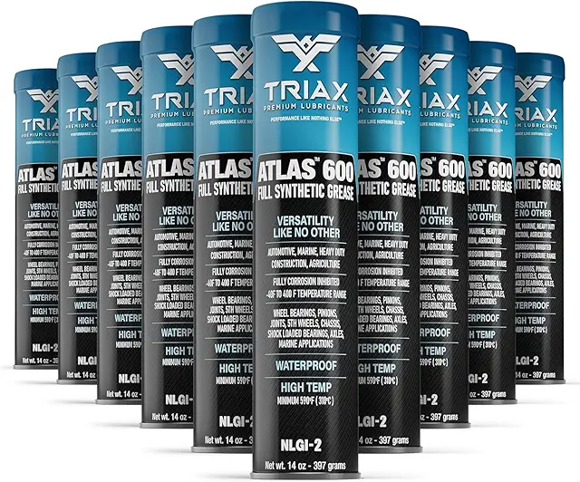 Cartuccia Grasso TRIAX Atlas 600 Sintetico Blu - Impermeabile, Alta Temperatura