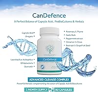 Vista 2 de CanDefence Candida Cleanse Ultimate Extra Strength - Formulación todo en uno con ácido caprílico, probióticos y un equilibrio sinérgico de 11