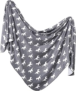 Copper Pearl Large Premium Knit Baby Swaddle Receiving Blanket Colt