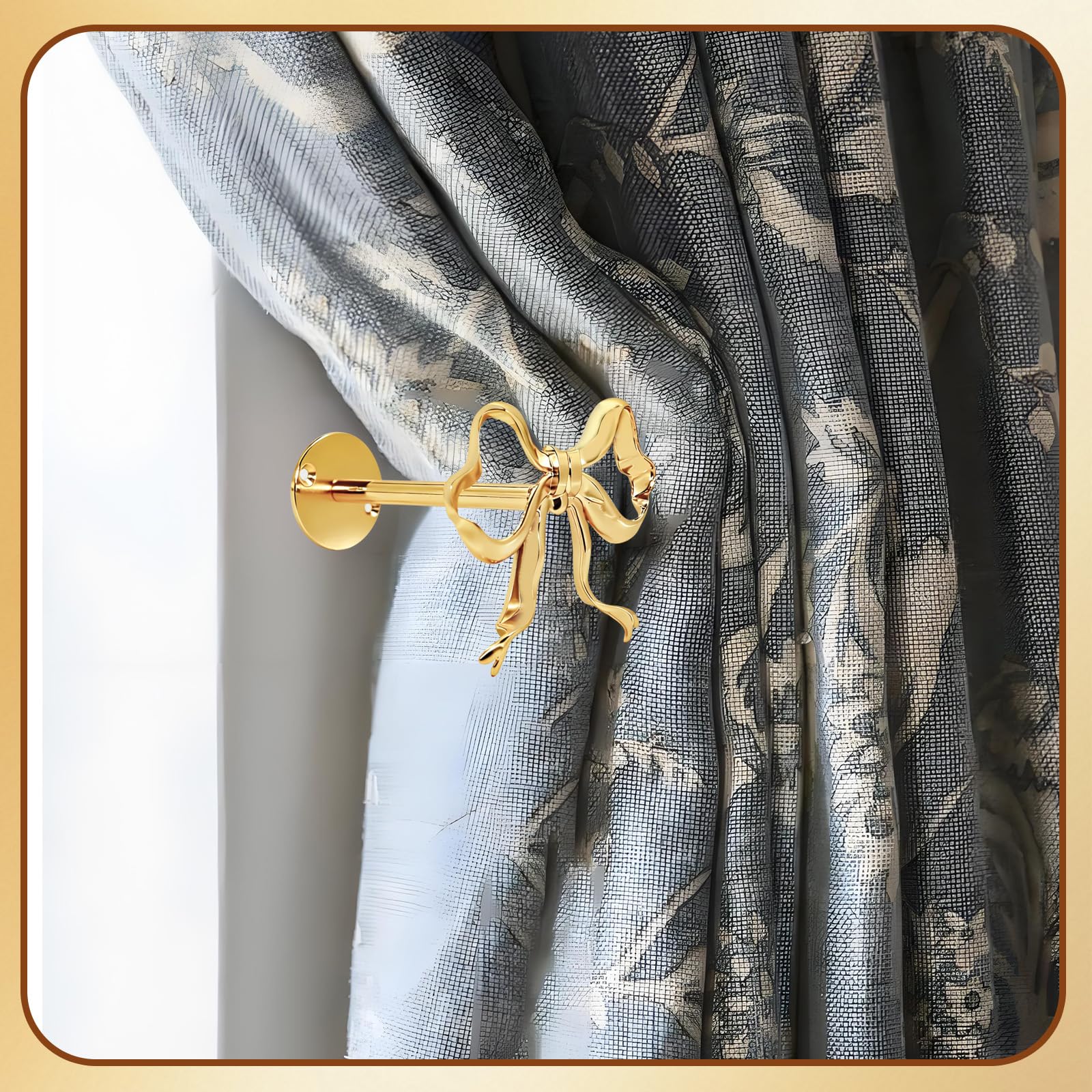 Amazon.co.jp: 金属製リボンカーテンフィクサー2個、カーテンホールド