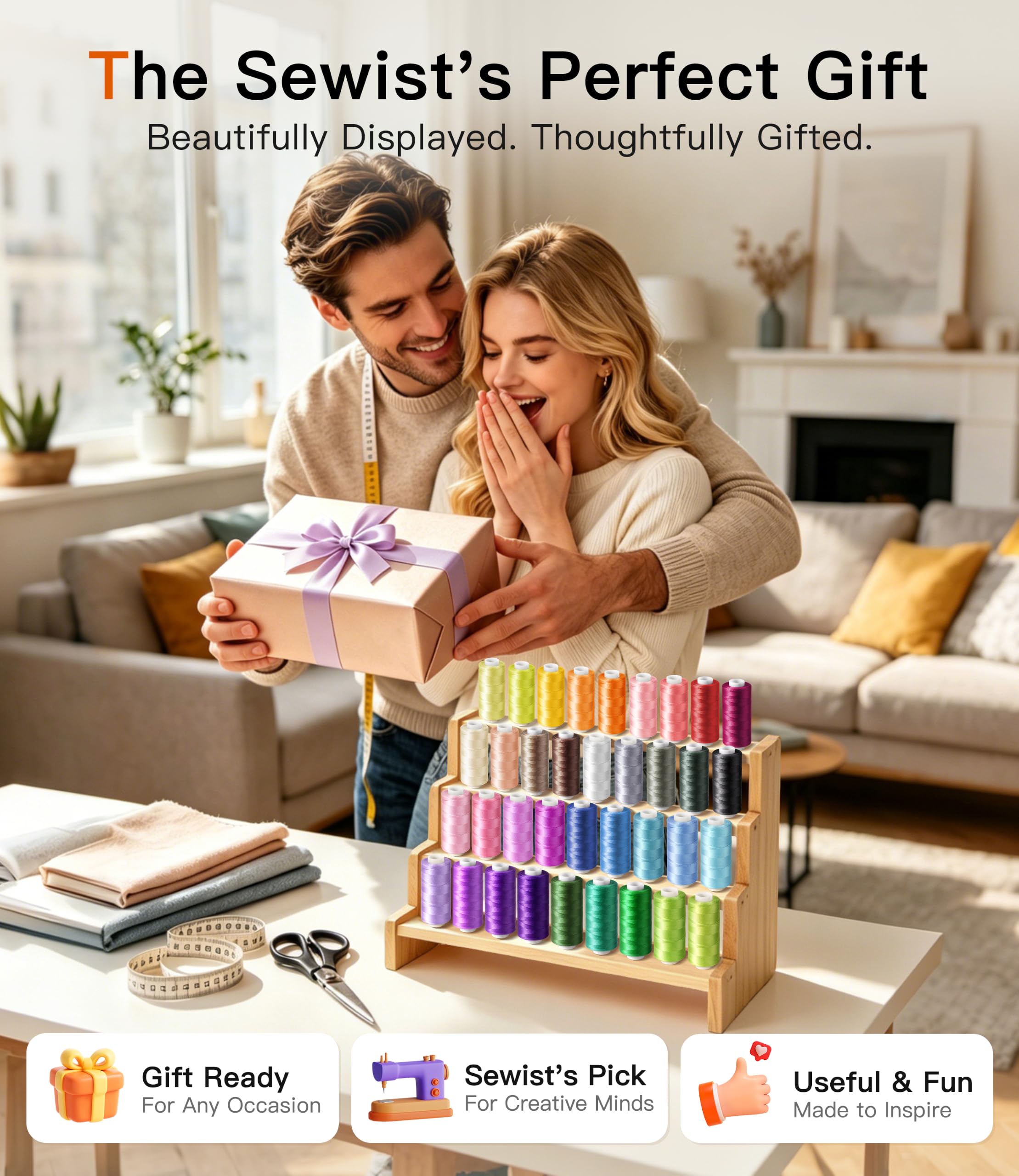 Sewing Thread Kit - 72 Colors, Strong & Low Lint -8