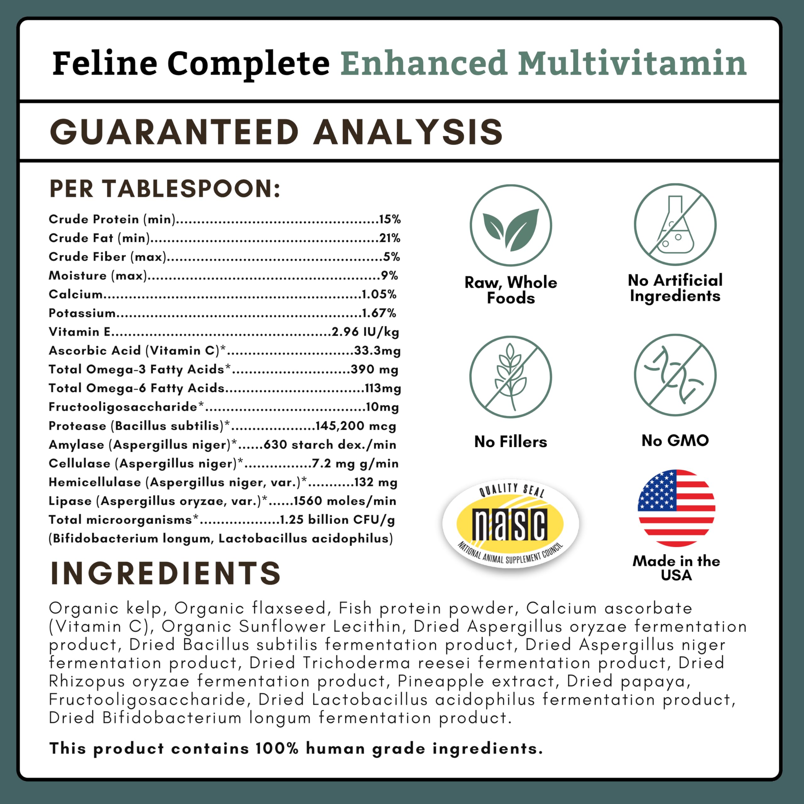 Organic Cat Vitamins, 8 oz, 75 Scoops, Essential Nutrients for Cats — Amazon image 6