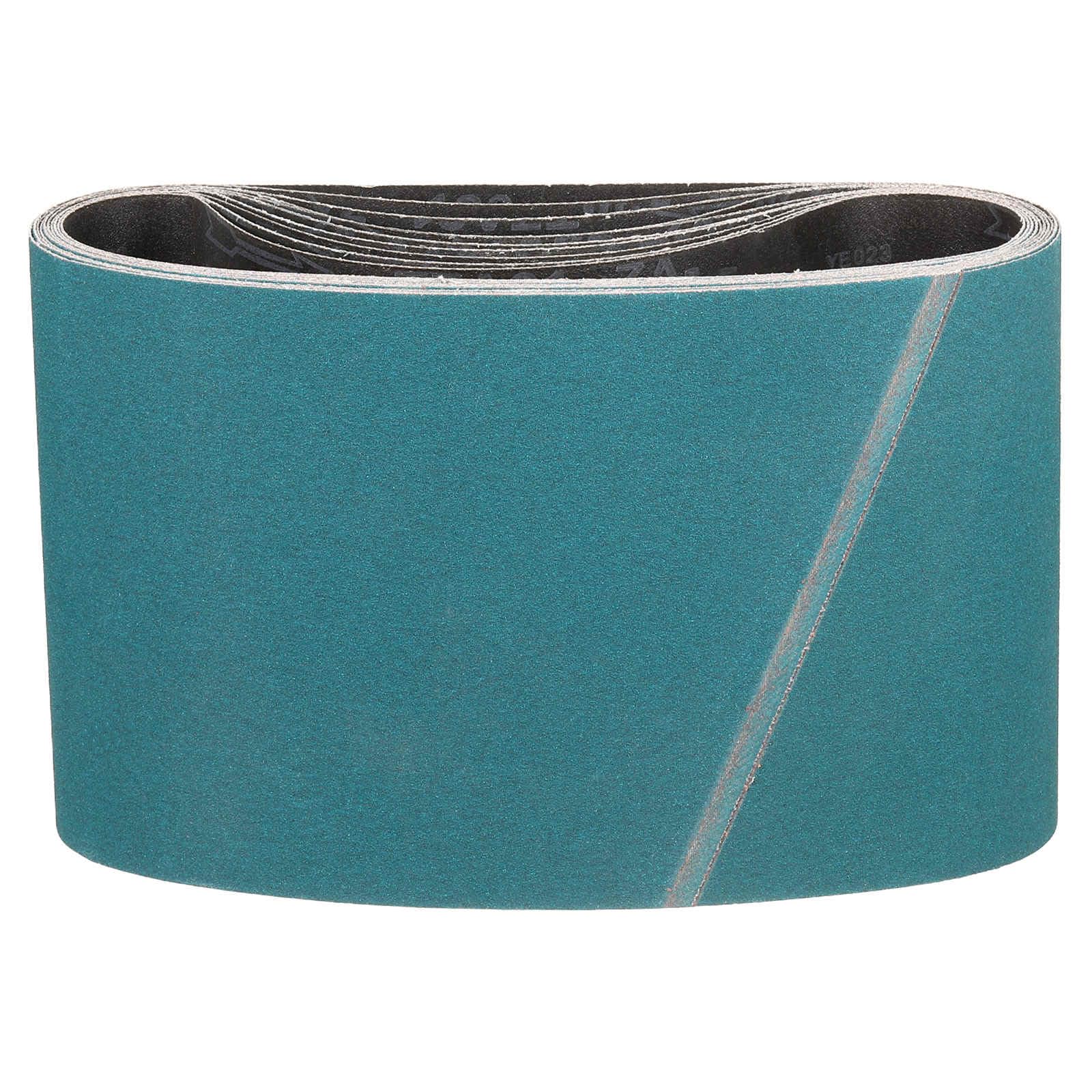 Bandas de Lija 750 x 200mm, Bandas Abrasiva de Zirconia, 36 Granos para Lijadora de Banda, Herramienta para Tallar Cuchillos, Metalurgia, Madera, 10 Pcs