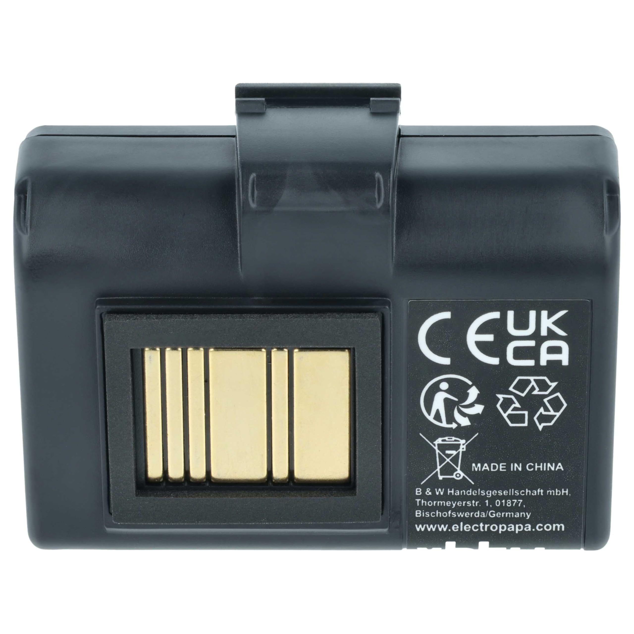 vhbw 2X bateria zastępuje Zebra AT16004, BTRY-MPP-34MA1-01 do drukarki, kopiarki, skanera, drukarki etykiet (2600 mAh, 7,4 V, Li-Ion)