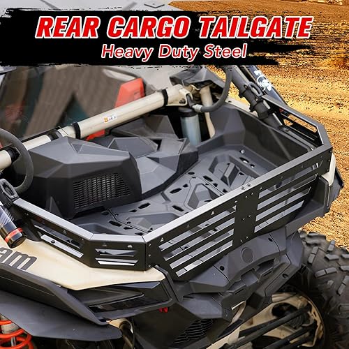 Miniatura 2 de HAKA TOUGH Extensor de puerta trasera de carga para Can Am Maverick X3X3 Max Turbo R RR 2017-2023, accesorios de acero resistente, extensor de