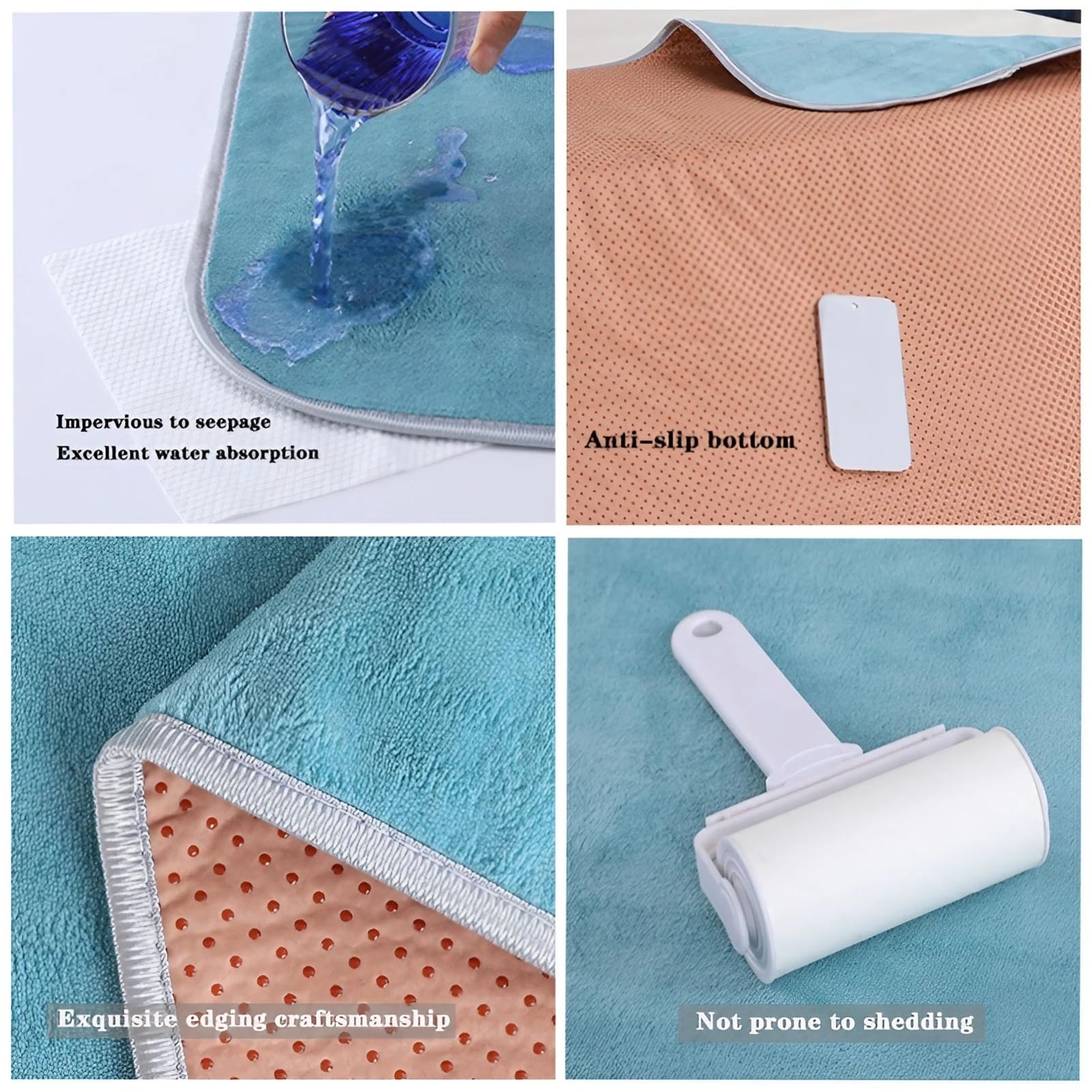 Empapadores Cama Adultos Impermeable y Antideslizante, Almohadilla Incontinencia Lavable Reutilizable, A Prueba De Fugas para Ancianos Mascotas(Pink,120 x 200 cm)