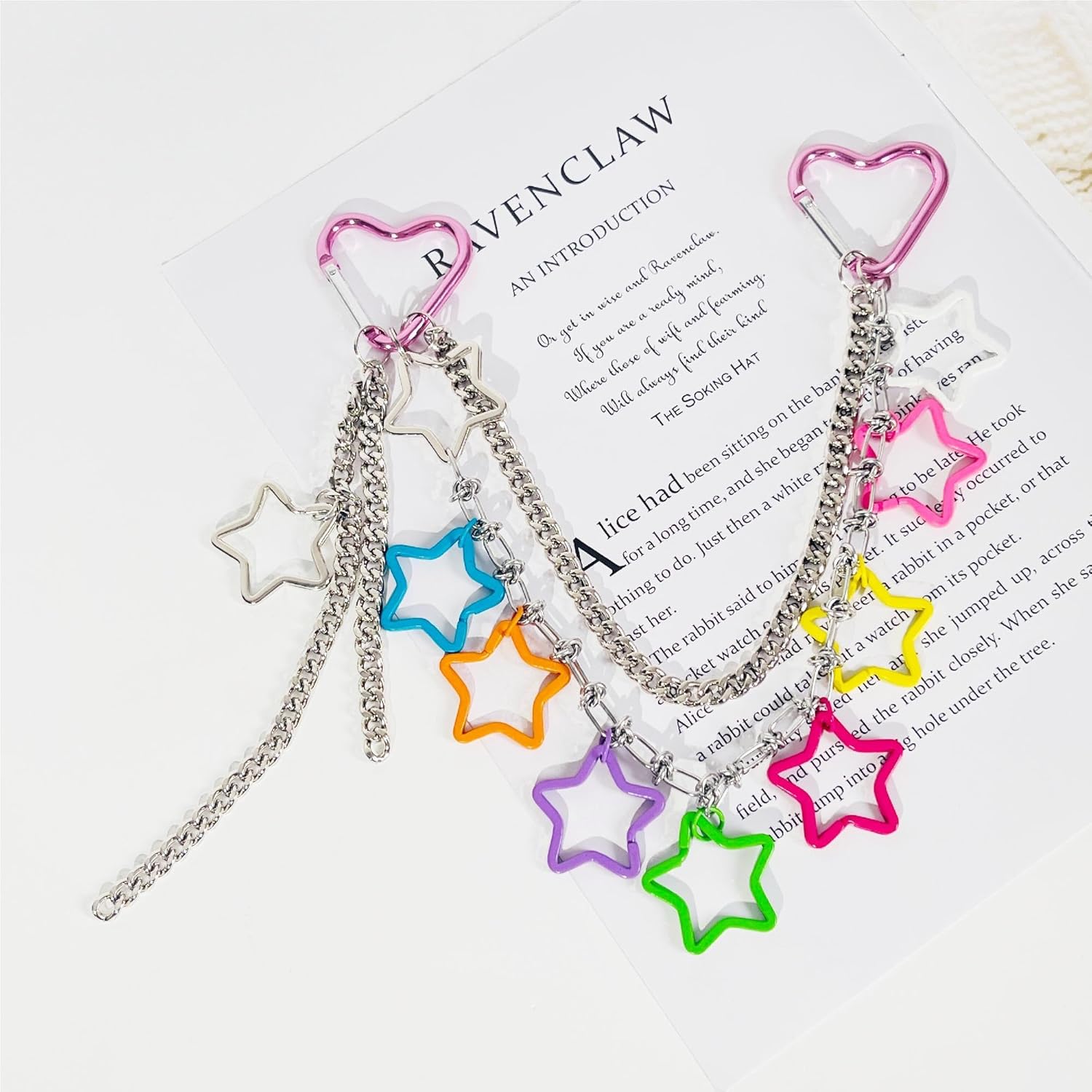 QTMY Star Chain Keychain Bag Charms for Handbag Purse Backpack Accessories for Bogg Bag,668 - Image 2
