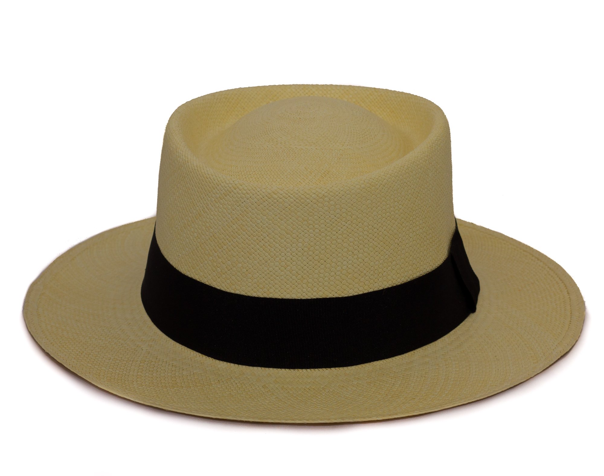 Tumia Lac Natural, Brown Band Tumia - Dumont Style Panama - Natural With Black Band - Beathable And Stylish - 62Cm