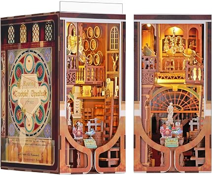 MiniCity Roaring Twenties Book Nook Kit, DIY 3D Bookshelf Insert with LED