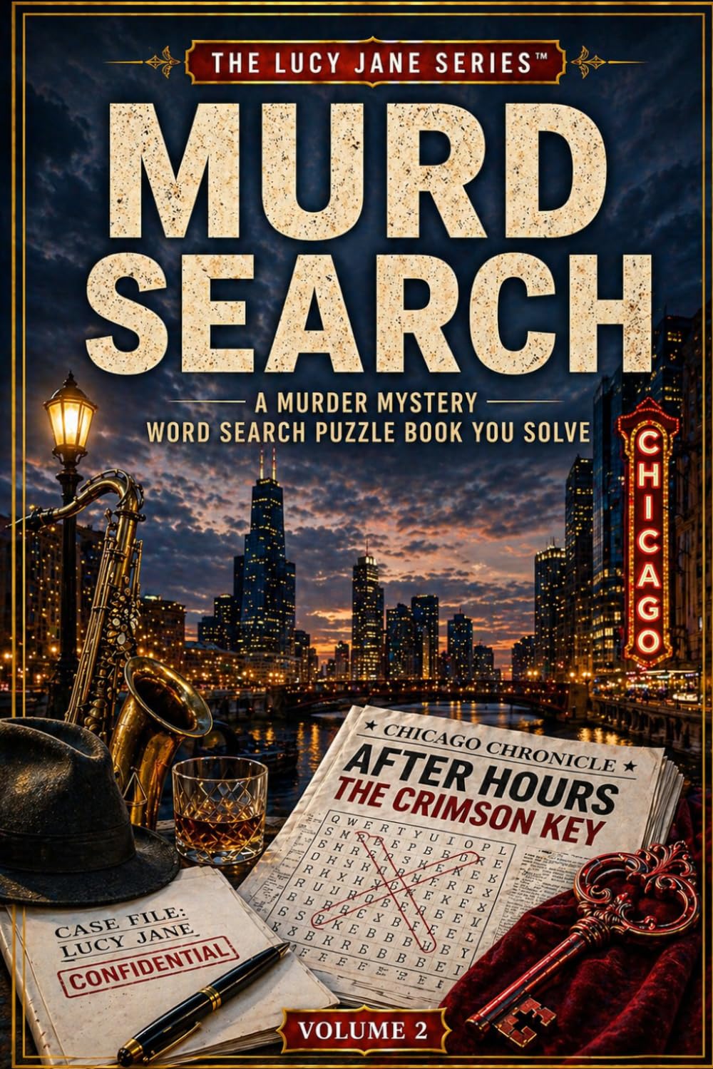 MURD SEARCH: Chicago After Hours - The Crimson Key: A Murder Mystery Word Search Puzzle Book You Solve (The Lucy Jane Mysteries™) (The Lucy Jane Case Files™)
