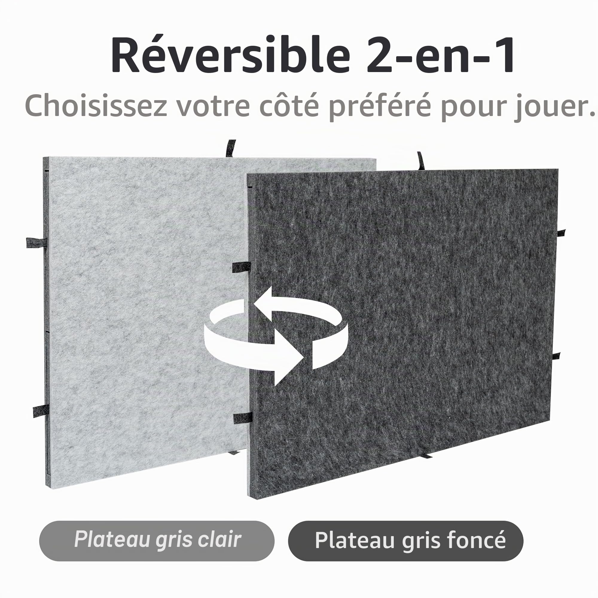 Lavievert Planche de Puzzle Avec 4 Tiroirs et Tapis - Plateau Double Face en Feutre Pour Adultes, Table Portable Pour Jeux Jusqu'à 1500 Pièces