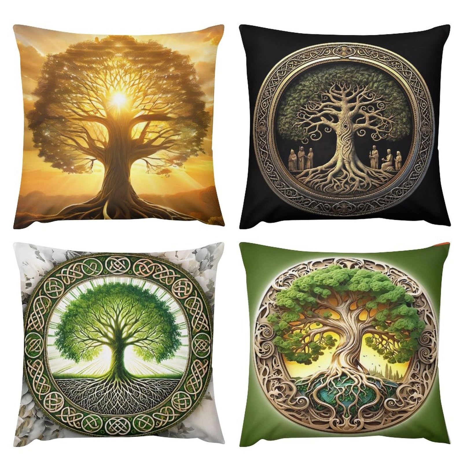 Housses de coussin canapé pour relooker un salon terne avec le motif mythologie nordique