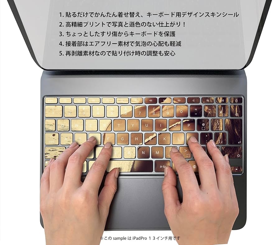 【箱付】【US配列】Magic Keyboard 13インチ＋スキンシール Amazon.co.jp: キーボード用 スキンシール Magic Keyboard