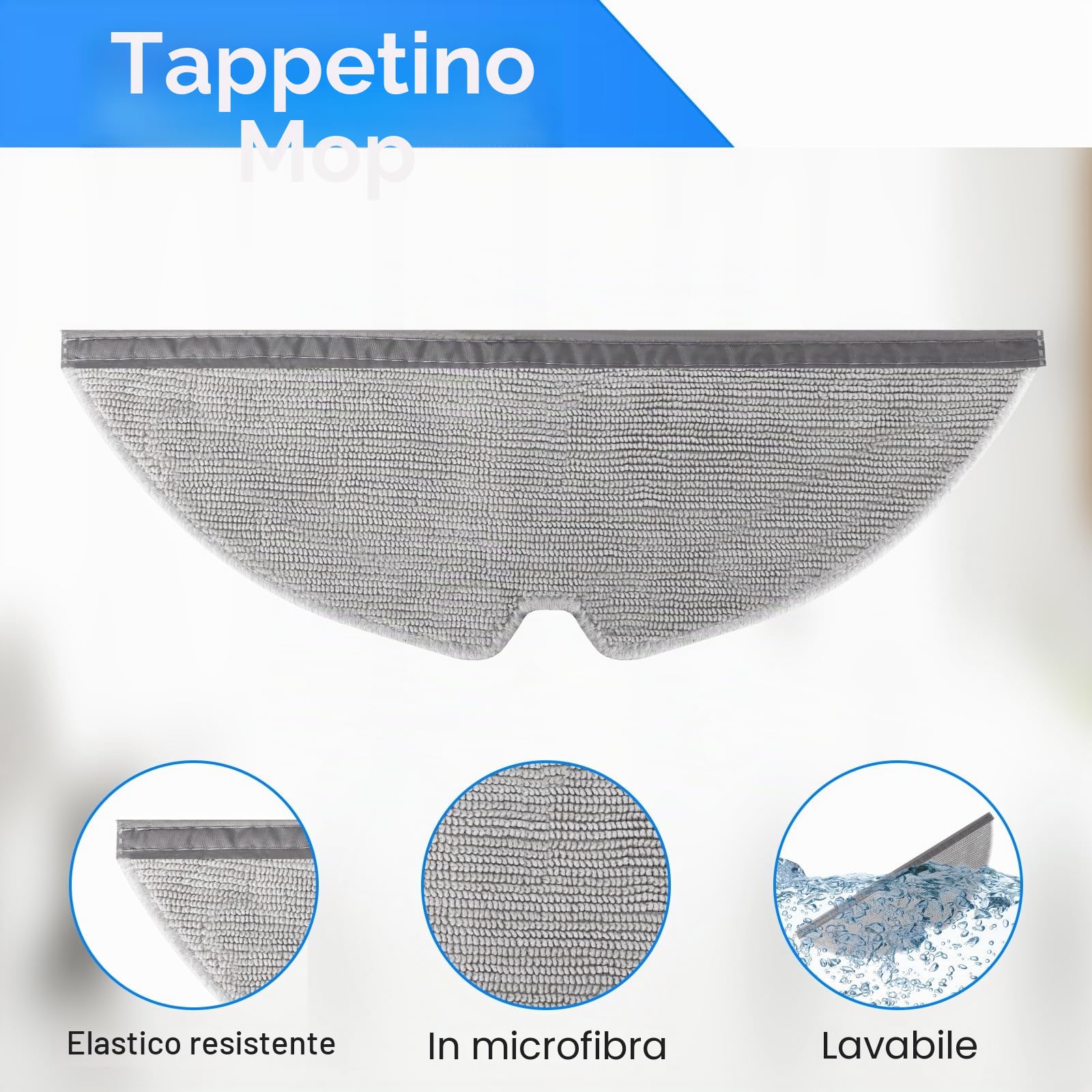 Set di accessori per Dreame D20 Pro Plus robot aspirapolvere. 2 spazzole principali, 4 filtri Hepa, 4 cuscinetti tergicristalli, 4 spazzole laterali, 4 sacchetti per la polvere, 1 spazzola