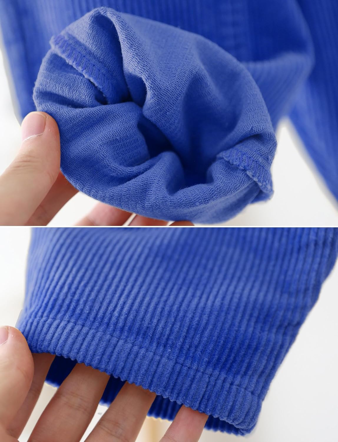 Happy Cherry Infant Baby Boy Girl Corduroy Overalls Romper Adjustable Button Suspender Big Pants Plain Romper Outfit Clothes