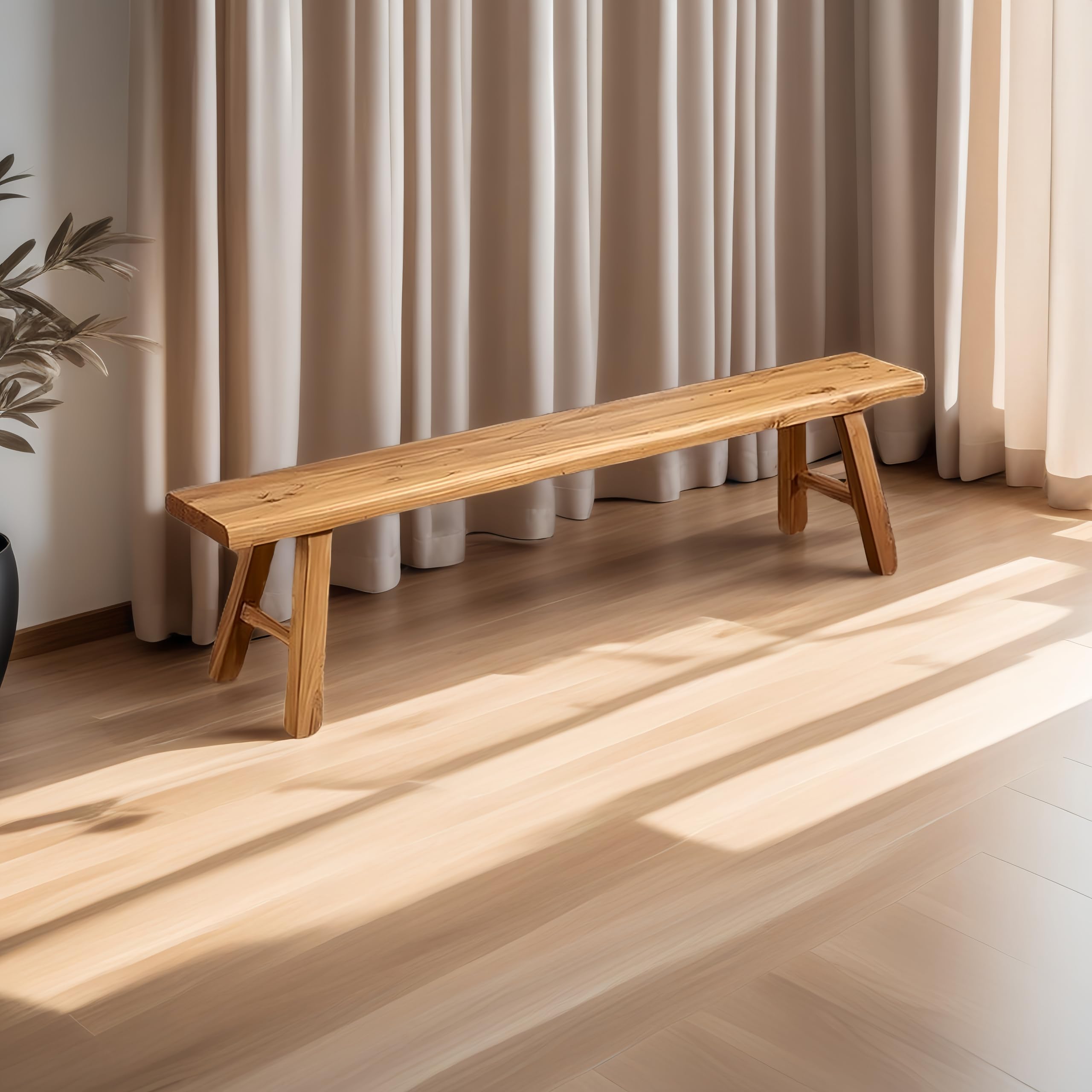 Banc étroit en bois résistant pour résoudre le manque de place dans votre entrée étroite