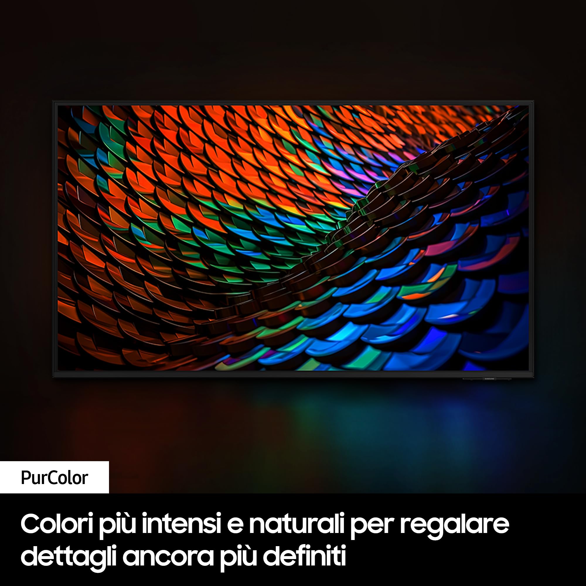 Samsung TV UE43DU7190UXZT LED 4K, Smart TV 43" Crystal Processor 4K, Slim Look, DVBT-2, Q-Symphony & OTS Lite, Integrato con Bixby, compatibile con Alexa e Google Assistant, Black 2024