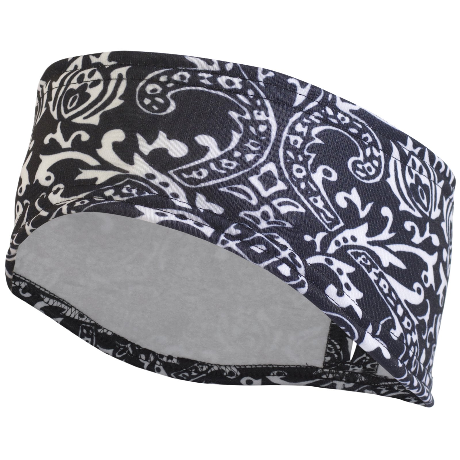 TrailHeads Women's Print Ponytail Headband - Made in USA - black & white - Image 3