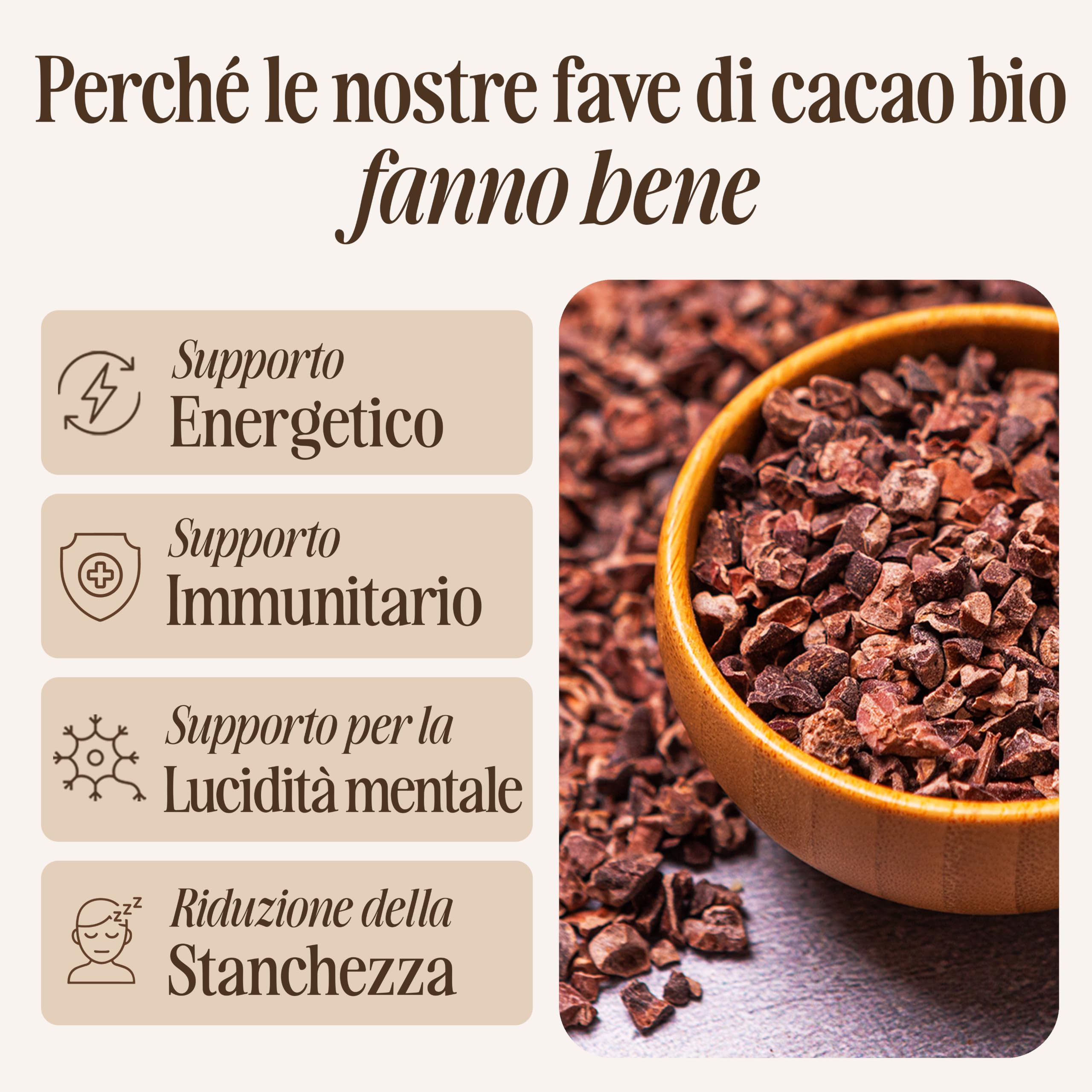 Sevenhills Wholefoods Granella Di Cacao Crudo Bio (Nibs, Pezzi) 500g