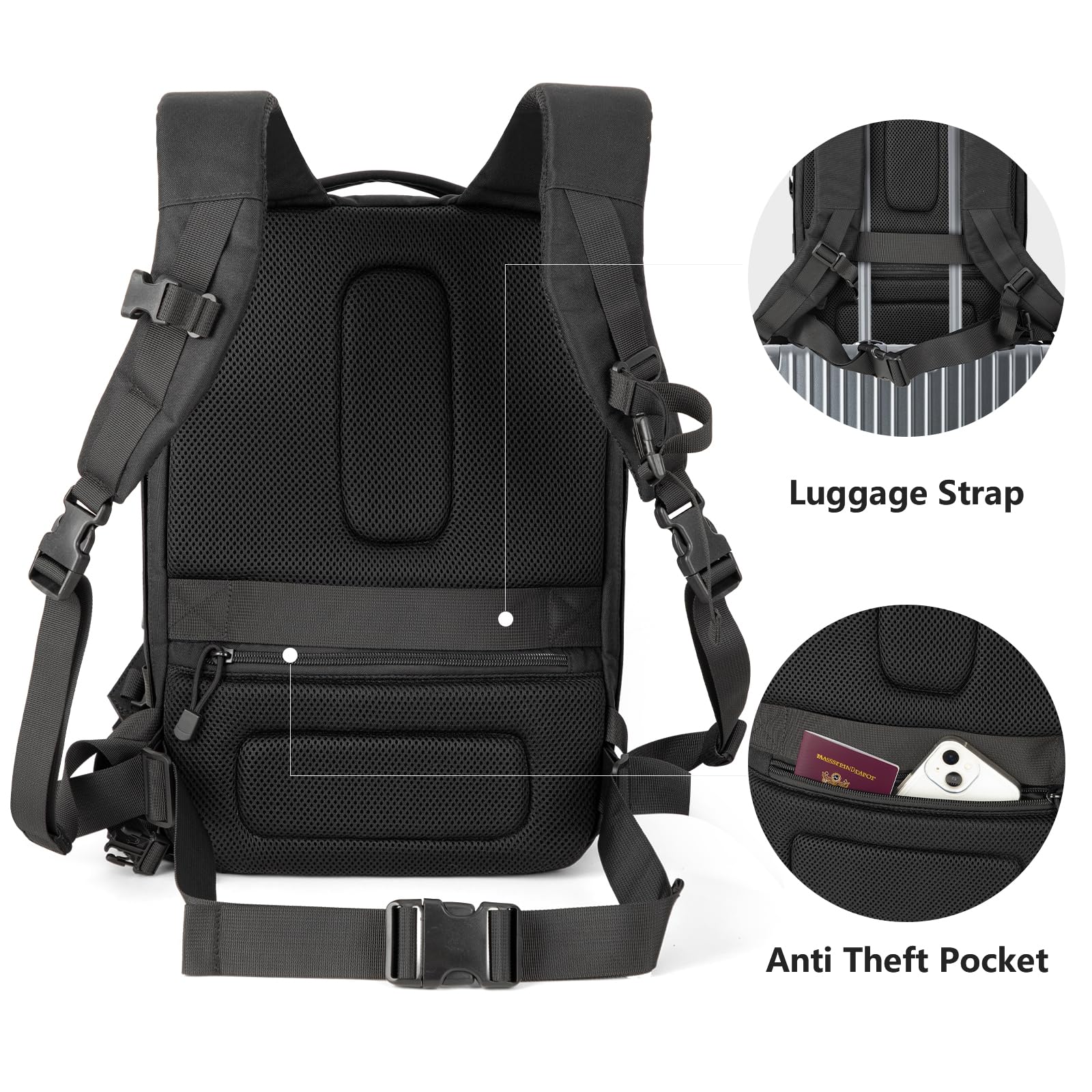 Mochila para casco de moto: mochila para moto de 20l para hombre y mujer