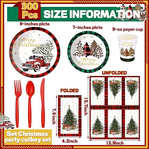 Miniatura 9 de Sinmoe Juego de 400 piezas de vajilla desechable de verano para 50 invitados, estrellas de mar, conchas de mar, platos de papel y servilletas de